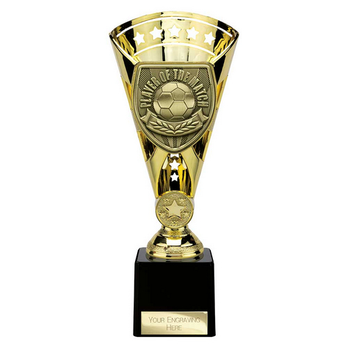 Cobra Star Football Trophy | Player of the Match | 230mm | Gold