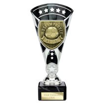 Cobra Star Football Trophy | Most Improved Player | 210mm | Black & Silver