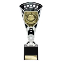 Cobra Star Football Trophy | Most Improved Player | 230mm | Black & Silver