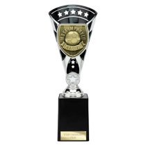 Cobra Star Football Trophy | Most Improved Player | 255mm | Black & Silver