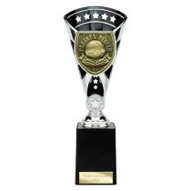 Cobra Star Football Trophy | Parents Player | 255mm | Black & Silver
