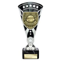 Cobra Star Football Trophy | Player of the Year | 210mm | Black & Silver