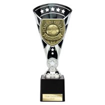 Cobra Star Football Trophy | Player of the Year | 230mm | Black & Silver