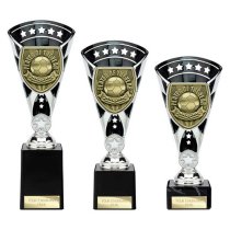 Cobra Star Football Trophy | Player of the Year | 255mm | Black & Silver
