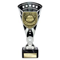 Cobra Star Football Trophy | Thank you Coach | 210mm | Black & Silver