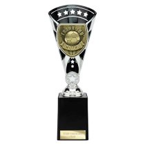 Cobra Star Football Trophy | Thank you Coach | 255mm | Black & Silver