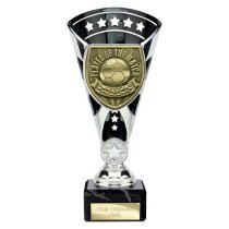 Cobra Star Football Trophy | Player of the Match | 210mm | Black & Silver