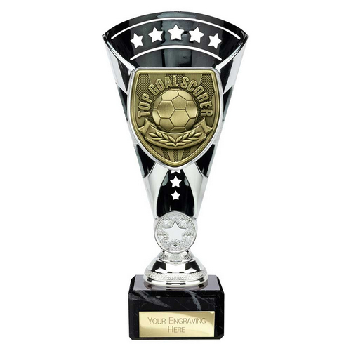 Cobra Star Football Trophy | Top Scorer | 210mm | Black & Silver