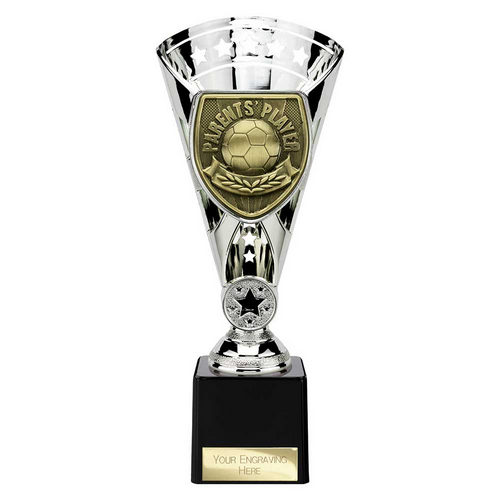 Cobra Star Football Trophy | Parents Player | 230mm | Silver