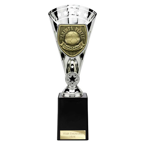 Cobra Star Football Trophy | Parents Player | 255mm | Silver