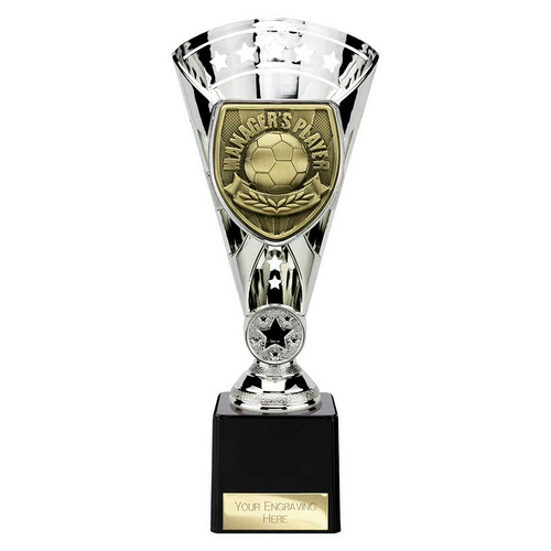 Cobra Star Football Trophy | Managers Player | 230mm | Silver