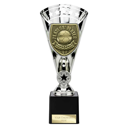 Cobra Star Football Trophy | Players Player | 230mm | Silver