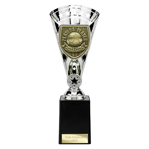 Cobra Star Football Trophy | Players Player | 255mm | Silver