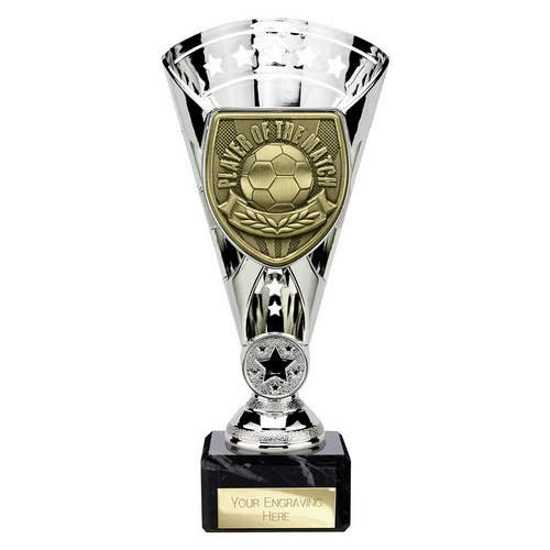 Cobra Star Football Trophy | Player of the Match | 210mm | Silver