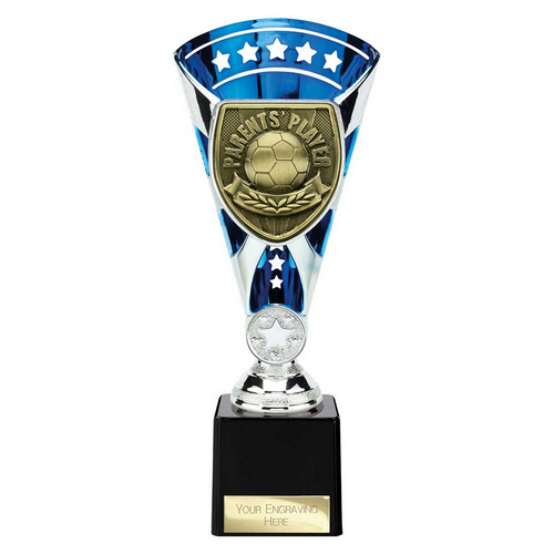 Cobra Star Football Trophy | Parents Player | 230mm | Blue