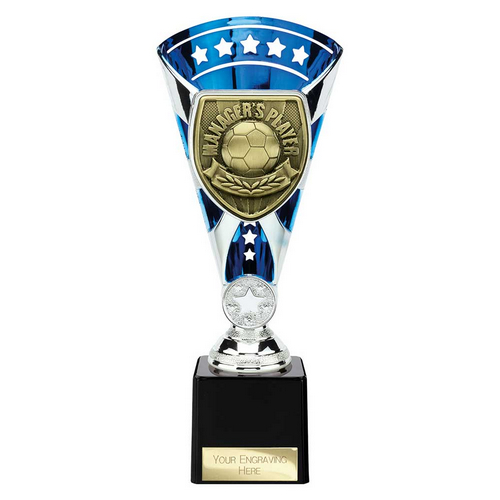 Cobra Star Football Trophy | Managers Player | 230mm | Blue