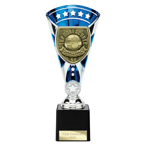 Cobra Star Football Trophy | Top Scorer | 230mm | Blue