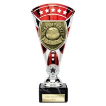 Cobra Star Football Trophy | Most Improved Player | 210mm | Red