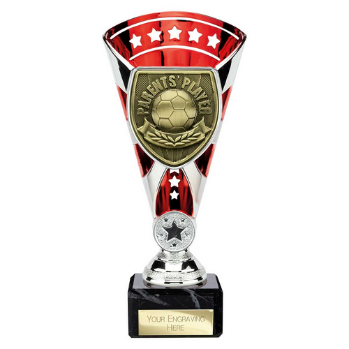 Cobra Star Football Trophy | Parents Player | 210mm | Red