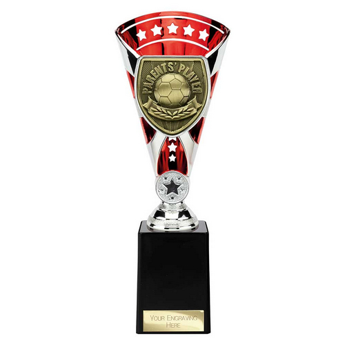 Cobra Star Football Trophy | Parents Player | 255mm | Red