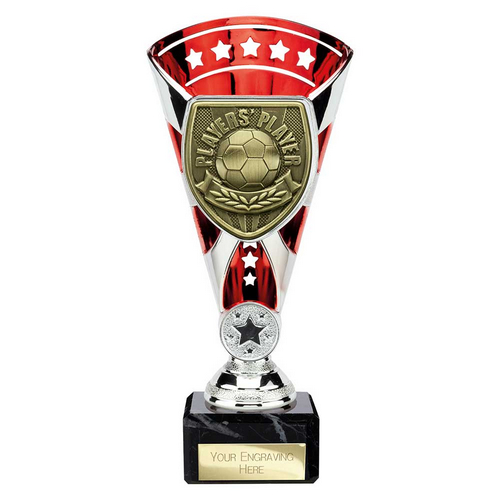 Cobra Star Football Trophy | Players Player | 210mm | Red