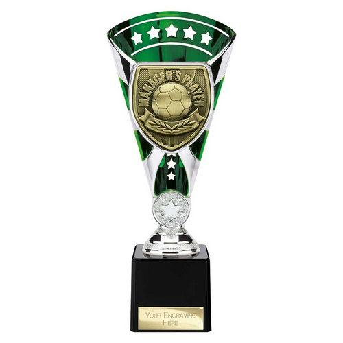 Cobra Star Football Trophy | Managers Player | 230mm | Green