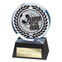 Emperor Crystal Football Trophy | Player of the Year | 125mm | Clear