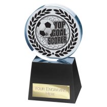 Emperor Crystal Football Trophy | Top Scorer | 155mm | Clear