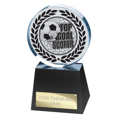 Emperor Crystal Football Trophy | Top Scorer | 155mm | Clear