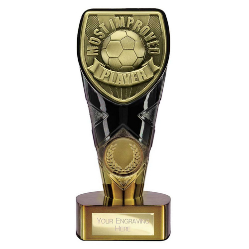 Fusion Cobra Football Trophy | Most Improved | 150mm | Black & Gold