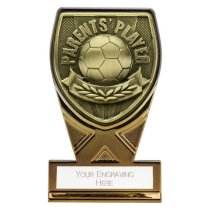 Fusion Cobra Football Trophy Plaque | Parents Player | 110mm | Black & Gold
