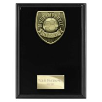 Cobra Plaque Football Trophy | Most Improved | 175mm | Black