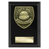 Cobra Plaque Football Trophy | Parents Player | 125mm | Black