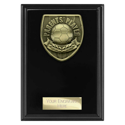 Cobra Plaque Football Trophy | Parents Player | 150mm | Black