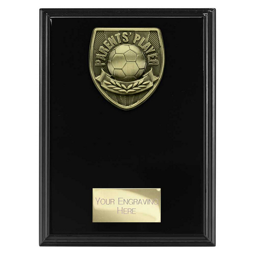 Cobra Plaque Football Trophy | Parents Player | 175mm | Black