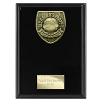 Cobra Plaque Football Trophy | Managers Player | 175mm | Black