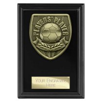 Cobra Plaque Football Trophy | Players Player | 125mm | Black