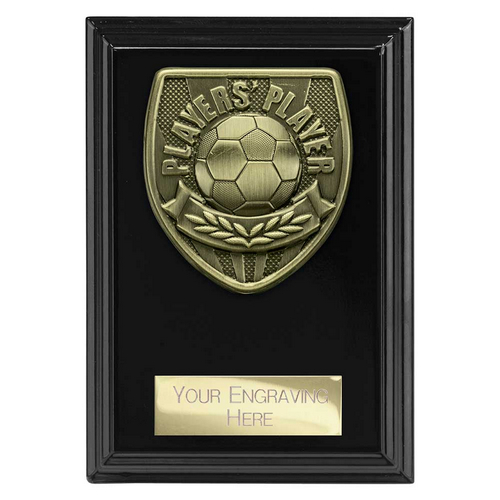 Cobra Plaque Football Trophy | Players Player | 125mm | Black