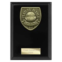 Cobra Plaque Football Trophy | Players Player | 150mm | Black