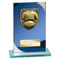 Seismic Cobra Football Trophy | 150mm | Blue