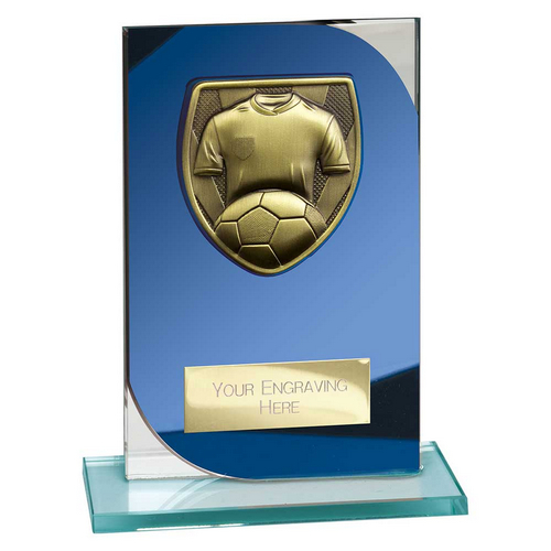Seismic Cobra Football Trophy | 150mm | Blue