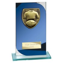 Seismic Cobra Football Trophy | 170mm | Blue