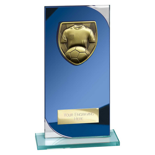 Seismic Cobra Football Trophy | 190mm | Blue