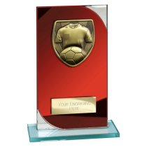 Seismic Cobra Football Trophy | 170mm | Red