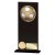 Ikon Hero Glass Football Trophy | 200mm | Black & Gold - CR24153E