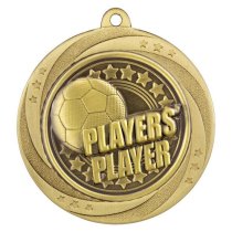 Superstar Football Medal | Players Player | 60mm | Gold