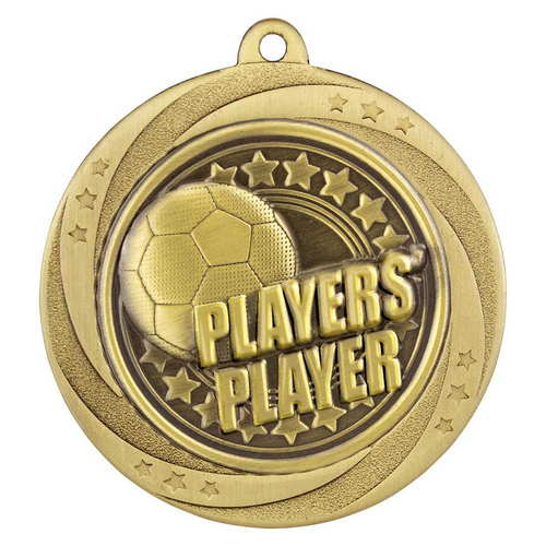 Superstar Football Medal | Players Player | 60mm | Gold