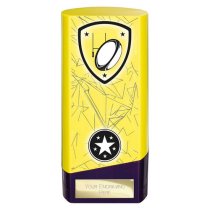 Prime Heavyweight Rugby Trophy | Yellow | 160mm