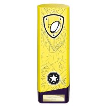 Prime Heavyweight Rugby Trophy | Yellow | 220mm