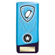 Prime Heavyweight Rugby Trophy | Blue | 160mm